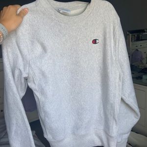 Grey champion crew neck sweater
